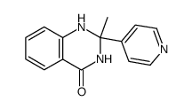 2-methyl-2-(4-pyridyl)-1,2,3,4-tetrahydroquinazolin-4-one结构式