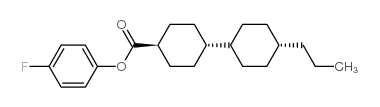反式,反式-4-氟苯基4'-丙基双环己基-4-羧酸酯结构式