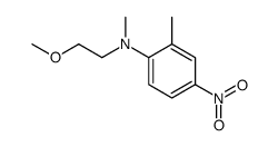 Benzenamine, N-(2-methoxyethyl)-N,2-dimethyl-4-nitro- (9CI) structure