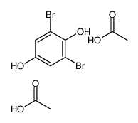 acetic acid,2,6-dibromobenzene-1,4-diol结构式