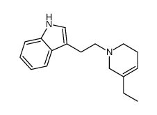 3-[2-(5-ethyl-3,6-dihydro-2H-pyridin-1-yl)ethyl]-1H-indole结构式