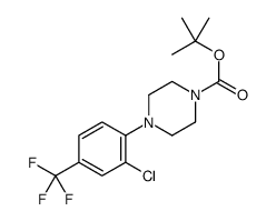 tert-butyl 4-[2-chloro-4-(trifluoromethyl)phenyl]piperazine-1-carboxylate Structure