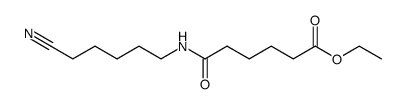 N-(5-cyano-pentyl)-adipamic acid ethyl ester结构式