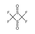 trans-2,2,4,4-tetrafluoro-1,3-dithietane-1,3-dioxide结构式