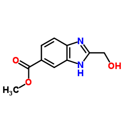Methyl 2-(hydroxymethyl)-1H-benzimidazole-6-carboxylate Structure