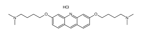 {4-[6-(4-Dimethylamino-butoxy)-acridin-3-yloxy]-butyl}-dimethyl-amine; hydrochloride Structure