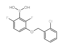 2,6-二氟-3-(2’-氯苄氧基)苯基硼酸结构式