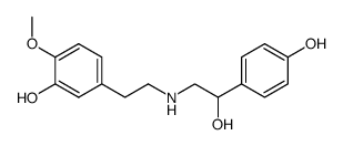 5-(2-((2-hydroxy-2-(4-hydroxyphenyl)ethyl)amino)ethyl)-2-methoxyphenol Structure