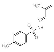 Benzenesulfonic acid, 4-methyl-,2-(2-methyl-2-propen-1-ylidene)hydrazide Structure