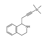 1-(3-(trimethylsilyl)prop-2-yn-1-yl)-1,2,3,4-tetrahydroisoquinoline Structure
