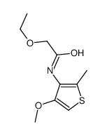 2-ethoxy-N-(4-methoxy-2-methylthiophen-3-yl)acetamide结构式