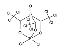1,1-dichloro-3,5,8-tris(trichloromethyl)-2,6,7-trioxa-1λ5,4-diphosphabicyclo<2.2.2>octane 4-oxide Structure