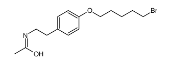 N-[2-[4-(5-bromopentoxy)phenyl]ethyl]acetamide Structure