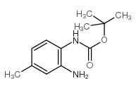 (2-氨基-4-甲基苯基)-氨基甲酸叔丁酯结构式