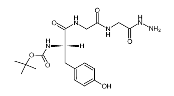 Boc-Tyr-Gly-Gly-NHNH2结构式