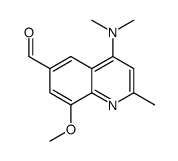4-(dimethylamino)-8-methoxy-2-methylquinoline-6-carbaldehyde Structure