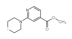 2-硫代吗啉-4-异烟酸甲酯结构式