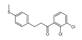 2',3'-DICHLORO-3-(4-THIOMETHYLPHENYL)PROPIOPHENONE结构式