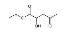 Pentanoic acid, 2-hydroxy-4-oxo-, ethyl ester Structure