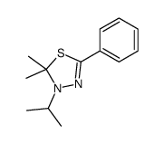 2,2-dimethyl-5-phenyl-3-propan-2-yl-1,3,4-thiadiazole结构式