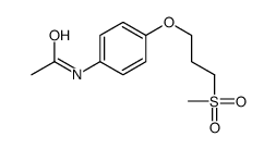 N-[4-(3-methylsulfonylpropoxy)phenyl]acetamide结构式