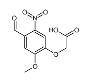 4-formyl-6-methoxy-3-nitrophenoxyacetic acid结构式