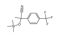 2-(4-(trifluoromethyl)phenyl)-2-((trimethylsilyl)oxy)propanenitrile结构式