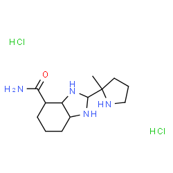 (S)-2-(2-(2-甲基)吡咯烷基)-1H-苯并咪唑-4-甲酰胺二盐酸盐结构式