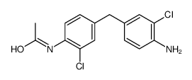 N-acetyl-4,4'-methylenebis(2-chloroaniline) Structure