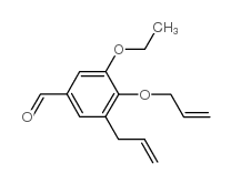 3-ethoxy-4-prop-2-enoxy-5-prop-2-enylbenzaldehyde结构式