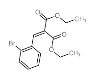 Propanedioic acid, 2-[(2-bromophenyl)methylene]-,1,3-diethyl ester Structure