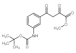 4-(3-Boc-氨基苯基)-2,4-二氧代丁酸甲酯结构式