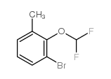 1-溴-2-(二氟甲氧基)-3-甲基苯结构式