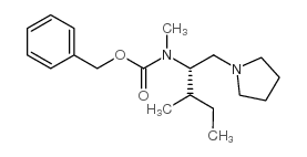 (S)-1-吡咯烷-2-异丁基-2-(n-cbz-n-甲基)氨基乙烷结构式
