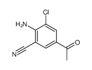 4'-amino-3'-chloro-5'-cyano-acetophenone结构式