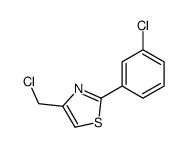 4-(chloromethyl)-2-(3-chlorophenyl)-1,3-thiazole结构式
