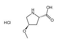 (2S,4R)-4-methoxypyrrolidine-2-carboxylic acid hydrochloride Structure
