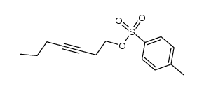 1-tosyloxyhept-3-yne结构式