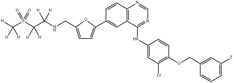 拉帕替尼-d7-二盐酸盐结构式