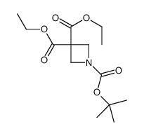1-O-tert-butyl 3-O,3-O'-diethyl azetidine-1,3,3-tricarboxylate Structure