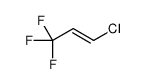 (1E)-1-Chloro-3,3,3-trifluoro-1-propene structure
