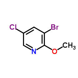 3-Bromo-5-chloro-2-methoxypyridine Structure