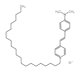 4-[4-(二甲氨基)苯乙烯基]-1-二十二基溴化吡啶结构式