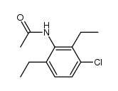 3-Chloro-2,6-diethyl acetanilide Structure