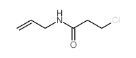 N-烯丙基-3-氯丙酰胺结构式