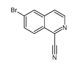 6-溴异喹啉-1-甲腈结构式