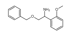 1-[1-amino-2-(phenylmethoxy)ethyl]-2-methoxy-benzene结构式