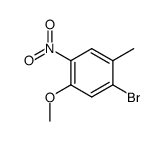 2-硝基-4-甲基-5-溴苯甲醚结构式