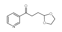 2-[3-Oxo-3-(3-pyridyl)propyl]-1,3-dioxolane Structure