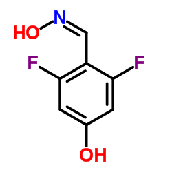 3,5-Difluoro-4-[(Z)-(hydroxyimino)methyl]phenol Structure
